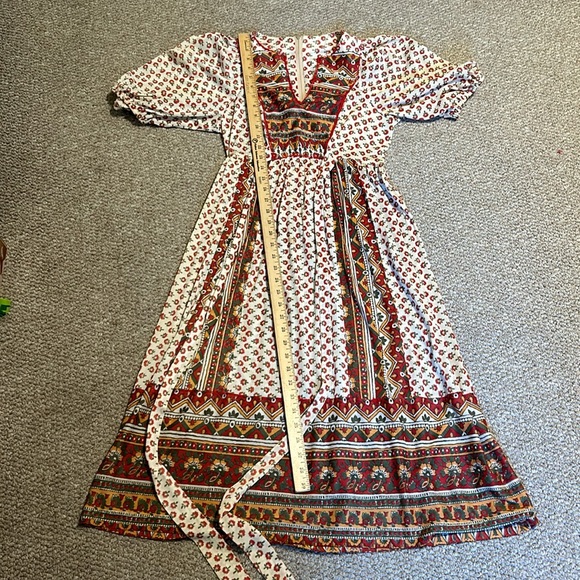 Vintage 1970s Boho Peasant Dresss - Picture 10 of 15
